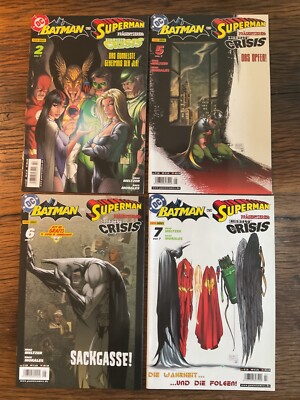 Batman und Superman 4x Comics Panini: Comic Nr. 2,5,6,7