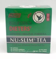 Regular Strength Dieters Slim Tea Genuine Formula Nu Slim Tea 30 Tea bags