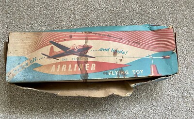 Vintage Progress Airliner Gyroskop Flugspielzeug. Selten / Originalverpackt   