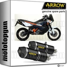 double exhaust open black c tech arrow for ktm 990 adventure 2008 08 2009 09