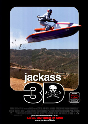 Jackass 3D ORIGINAL A1 Kinoplakat gerollt Johnny Knoxville / Steve-O /Bam Magera