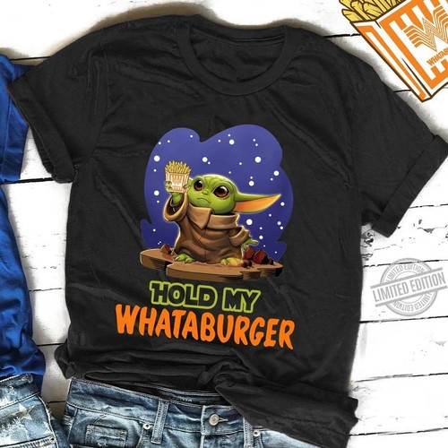 Baby Yoda Hold My Whataburger Funny 