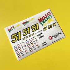 SLOT CAR 1/32nd 'Days of Thunder' stickers decals NASCAR fits SCALEXTRIC