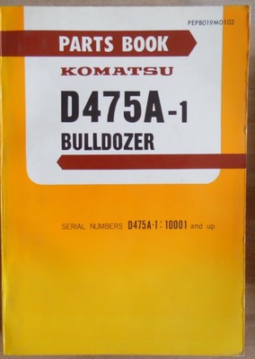 Komatsu Bulldozer D 475 A -1 Ersatzteilkatalog
