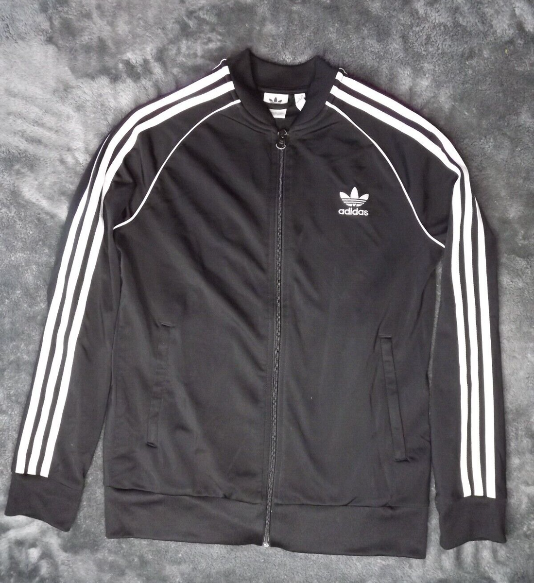 Adidas Lightweight Track Jacket Women's Size Large Black Full Zip