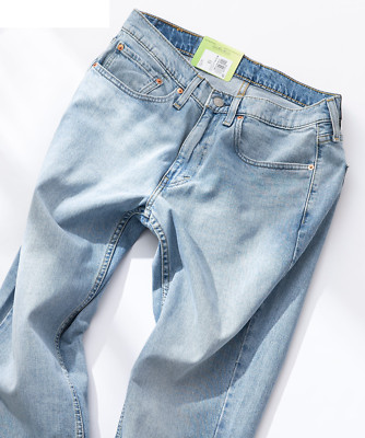 Original LEVIS 514 Hellblau Straight Fit Herren Jeans Stretch