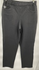 Dream Jeannes By Quacker Factory Small Womens Gray Pull-On Pants With Rhinestone
