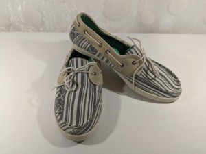 striped canvas shoes