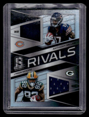 Anthony Miller J'Mon Moore 2018 Panini Spectra #11 Rivals Bears Green Bay /199