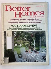 Better Homes and Gardens June 1982 Outdoor Living,  Summer Recipes      