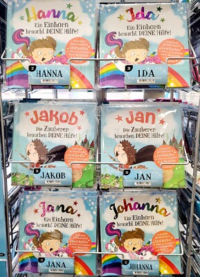 Kinder Buch Einhorn Zauberer Lia Ben Max Zoe Märchen Name Geschenk Junge Mädchen