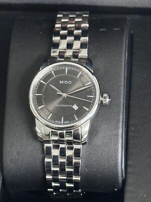 New MIDO Baroncelli Date SS M7600.4.13.1 Ladies Watch Auto 29mm Box Paper