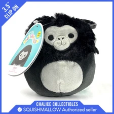 Squishmallow Kellytoy Plush Endangered Species Aron the Gorilla 3.5" Clip On NWT