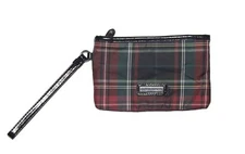 Small Tommy Hilfiger Tartan Plaid Wristlet Bag 6 3/4" X4 5/8"