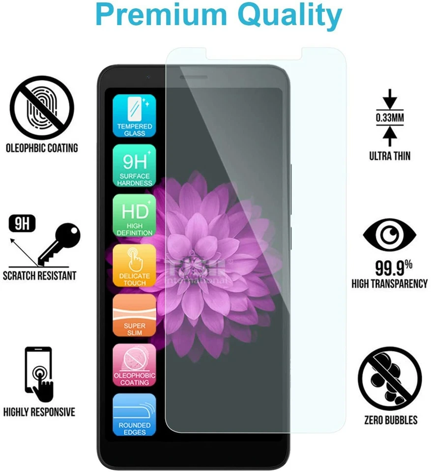 Protetor de vidro temperado para Alcatel 3V Tetra TCL LX Avalon V IdealXcite Raven - Imagem 2 de 4