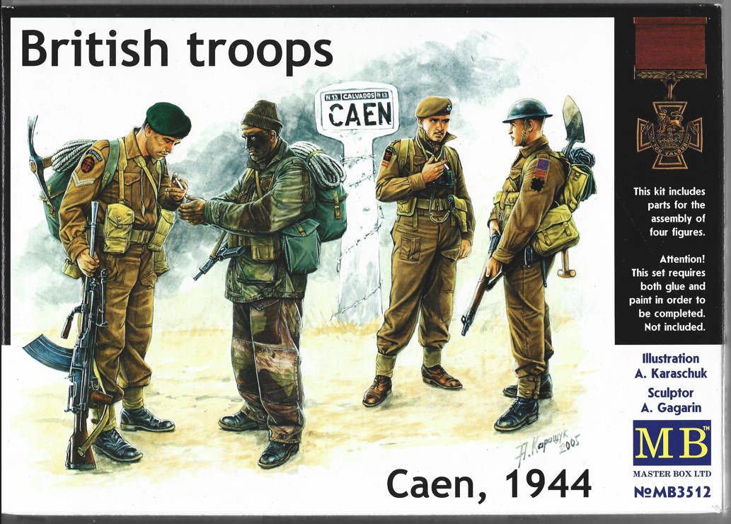 v*n様 CAEN 1944 ビッグセット 1:35 Master Box British Troops CAEN, 1944, Figures in 1/35 12 (102) | eBay