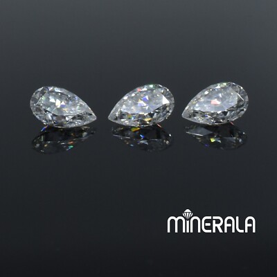 CVD LAB GROWN DIAMONDS PEAR FACETED 2x3mm-3x5mm D-F VS LOOSE GEMSTON WP027EE
