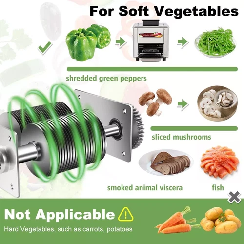 850W Commercial Electric Meat Cutter Slicer Shredding Cutting Machine Kitchen US - Picture 19 of 66