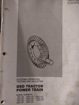 CAT Systems Operation Testing & Adjusting D6D Tractor Power Train SENR7439