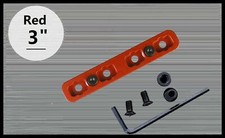 3 Inch Red Anodized K To M Rail Section Converter Adapter Rail