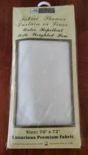 Better Home Plastics Corp FABRIC Shower Curtain Or Liner 70" X 72" Weighted Hem