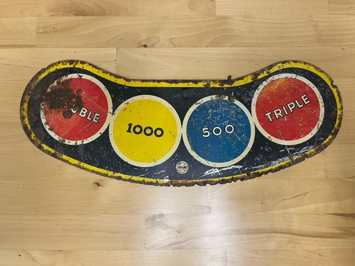 Vintage MARX Baseball Tin Lithograph Toy Shooting Target - Component of Game