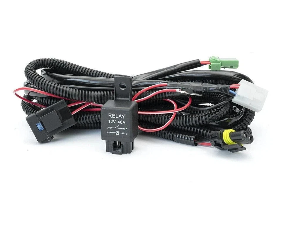 适用于丰田卡罗拉雾灯线束 LED 指示灯开关 12V 40A 继电器 — 第 3/4 张图片