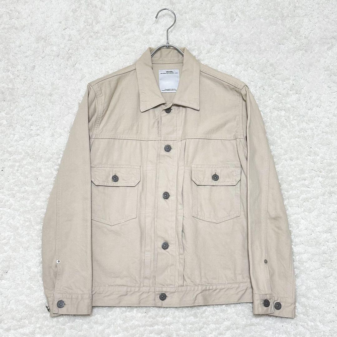 Visvim 101 JKT White Denim Python Patch Used Cott… - image 1