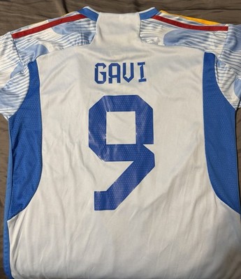Adidas Spain Gavi #9 FIFA World Cup Qatar 2022 Soccer Jersey Size