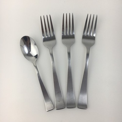 Salad Forks Teaspoon Mikasa Britt 18/0 Stainless Steel Flatware Lot of 4