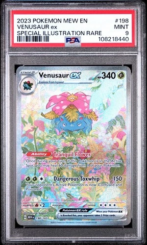 Pokemon Scarlet & Violet Venusaur EX 198/165 SIR 151 PSA 9