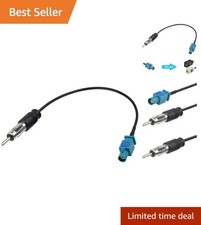 Car Audio Antenna Adapter: 15cm Fakra Z Male to DIN Plug for Enhanced Reception