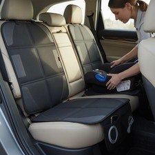 Car Seat Protector with Thickest Padding,Waterproof 600D with Storage Pockets...
