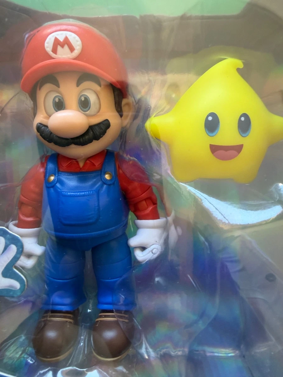 Super Mario Galaxy Movie – Figura Mario com Luma Amarela – Jakks Pacific