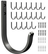20-Pack Wall Hooks for Hanging Towel/Coat - 22LB Screw in Metal Hanger Wall M...