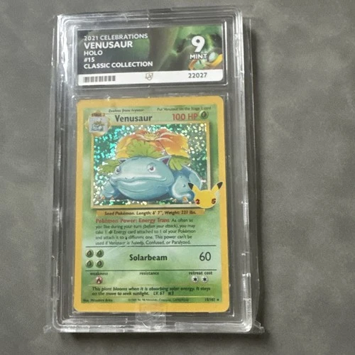 Venusaur 15/102 Holo Rare 2021 Celebrations Classic Collection ACE 9 Mint