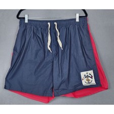 VINTAGE TOMMY HILFIGER Swim Shorts Mens XL Blue Crest Flag Measure 32X7 Beach