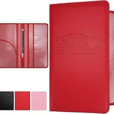 Registration and Insurance Card Holder, Leather License Document Organizer, Car