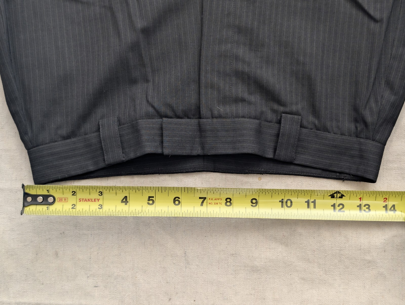 DKNY Petite Women's Charcoal Gray Striped Pants Suit Size P6 image 8