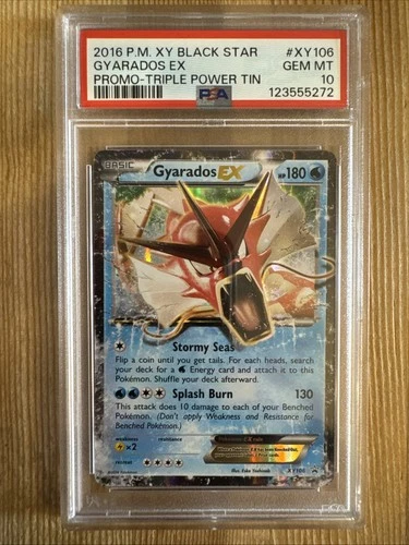 Gyarados EX XY106 - XY Promo Holo 2016 Ultra Rare Pokemon TCG PSA 10