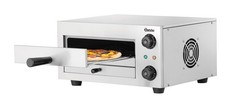 Pizzaofen Elektro Edelstahl Mini-Pizza Ofen klein 300°C, 1 Pizza Ø33cm 230 Volt