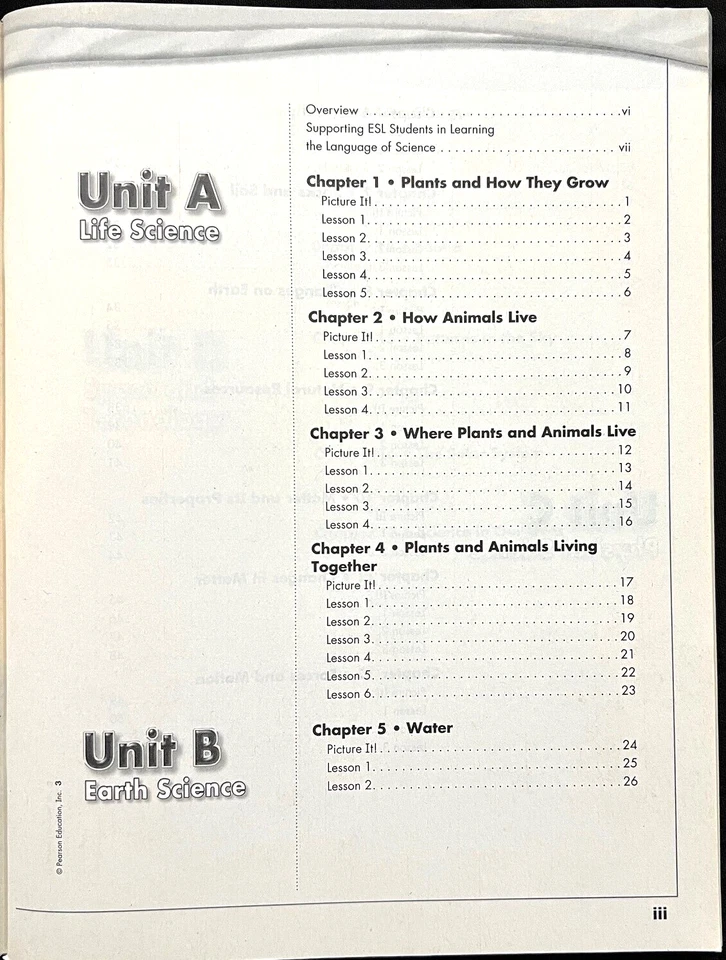 3rd Grade - SCIENCE - EVERY STUDENT LEARNS - TEACHER GUIDE  (2006, Foresman) - Image 3 of 4