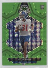 2024 Panini Mosaic Rookies Fluorescent Green Prizm 5/10 Tyler Nubin #346 0nr3