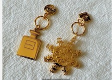 CHANEL Holiday 2024 Christmas VIP Gift Snowflake  Bottle Gold Charm New