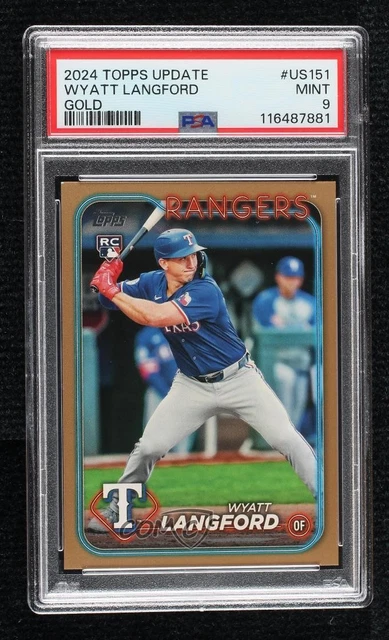 2024 Topps Update Gold 334/2024 Wyatt Langford #US151 Rookie RC 0l1