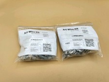 2 MARCH BRANDS STAINLESS STEEL ART CURTAIN 40 DISPLAY KIT WITH 48 CLIPS Hooks
