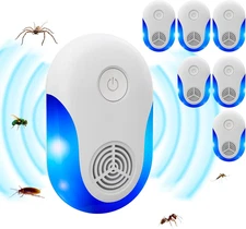 2025 Upgraded Ultrasonic Repeller 6 Pack, Indoor Ultrasonic and Repellent for Pe
