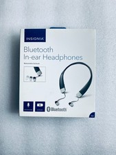 Insignia Wireless Bluetooth In-Ear Black Headset With Microphone, NS-CAHBTEB02-B
