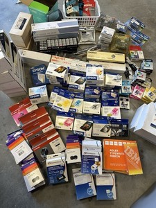 Mix NOS Typewriter Ribbon, Printer & Calculator Ink, Toner Cartridge, Fax Refill