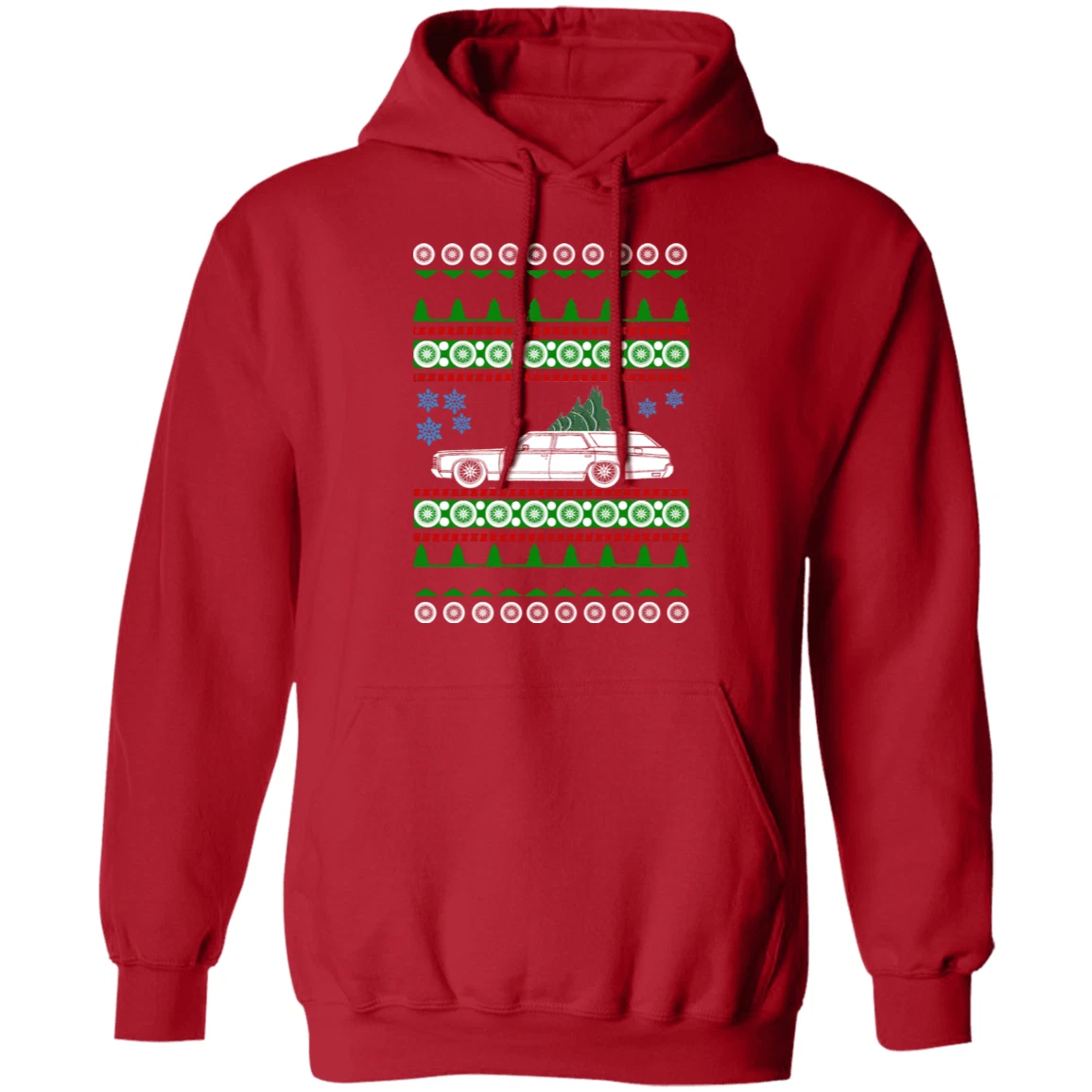 Chevy Kingswood Wagon Hoodie ugly christmas sweater